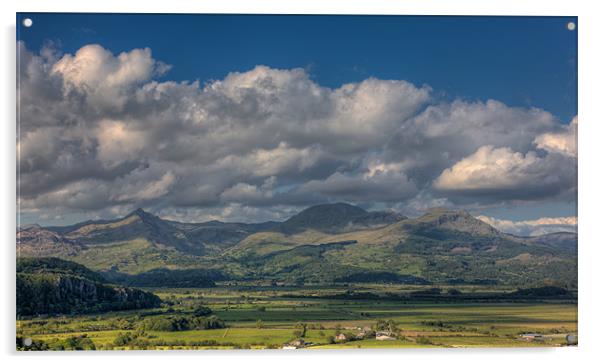 The Moelwyn range and Cnicht Acrylic by Rory Trappe