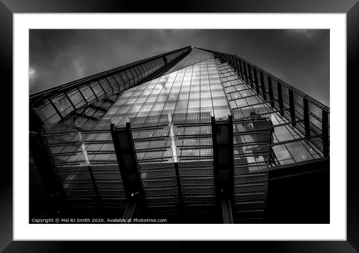"Spectacular Symmetry of London Skyscraper" Framed Mounted Print by Mel RJ Smith