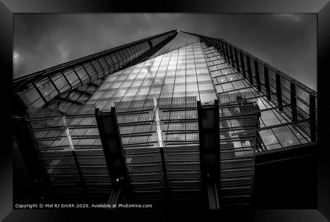 "Spectacular Symmetry of London Skyscraper" Framed Print by Mel RJ Smith