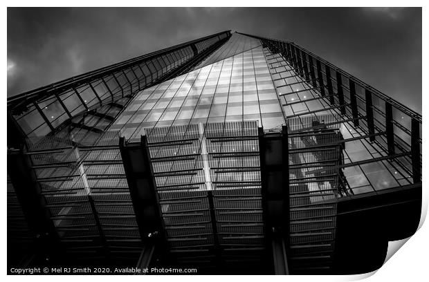 "Spectacular Symmetry of London Skyscraper" Print by Mel RJ Smith