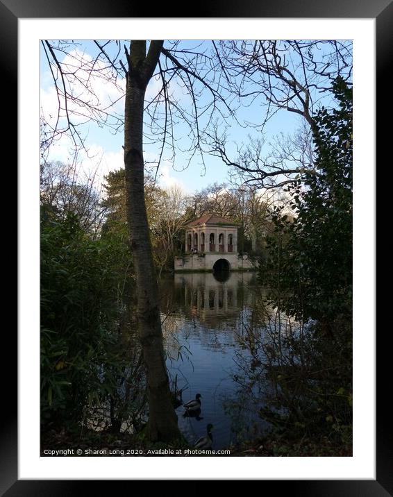 The Boathouse of Birkenhead Park Framed Mounted Print by Photography by Sharon Long 