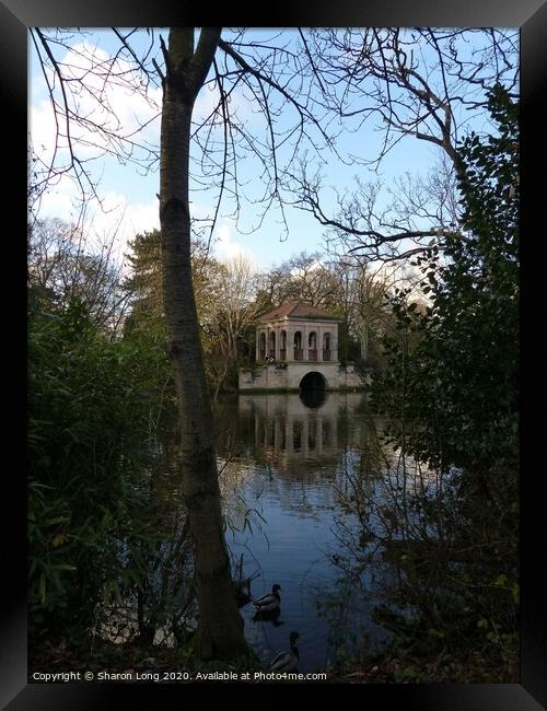 The Boathouse of Birkenhead Park Framed Print by Photography by Sharon Long 