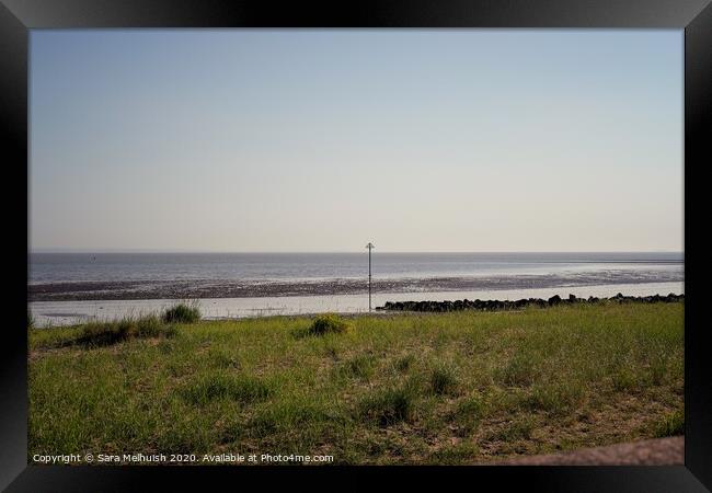 Deserted Beach Framed Print by Sara Melhuish