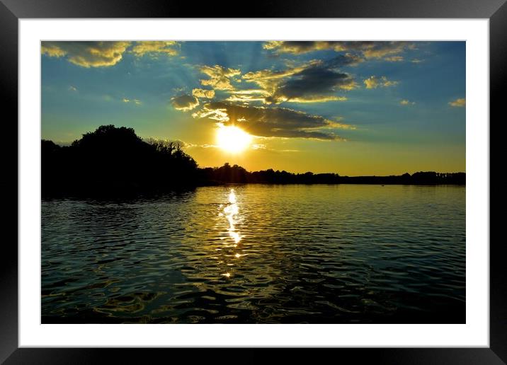 Sky sun Framed Mounted Print by Adrianna Bielobradek