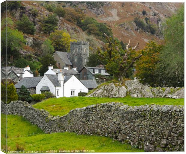 Gothic Charm in Chapel Stile Canvas Print by Janet Carmichael