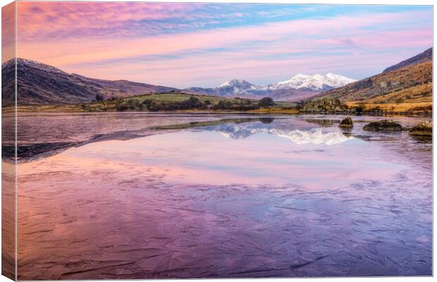 Snowdon reflected Canvas Print by Rory Trappe