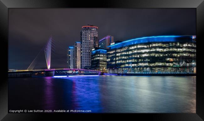 Media city Salford Framed Print by Lee Sutton