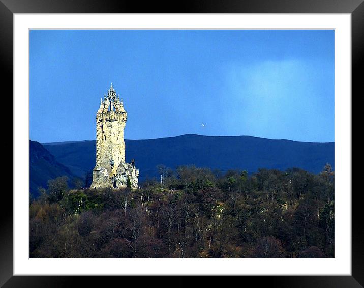 Wallace Monument Framed Mounted Print by Ann Callaghan