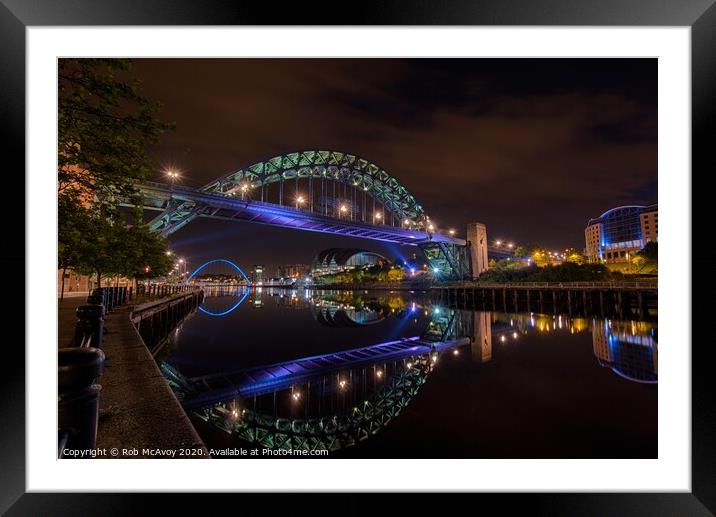 River Blues Framed Mounted Print by Rob McAvoy