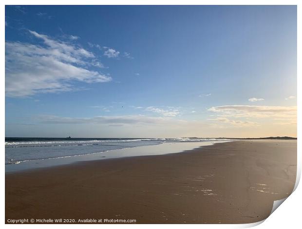 St Combs Beach Print by Michelle Will