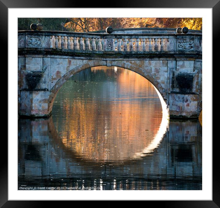 The Circle of Reflection Framed Mounted Print by David Caspar