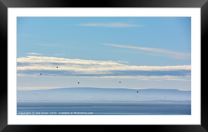 The Big Blue Bay Framed Mounted Print by Neil James