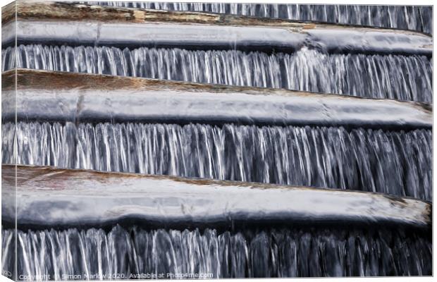 Serenity of a Mountain Stream Canvas Print by Simon Marlow