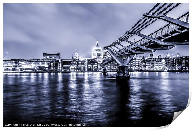 "London's Serene Twilight: St. Paul's Cathedral an Print by Mel RJ Smith