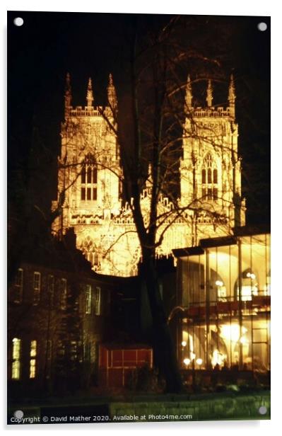 York Minster illuminated Acrylic by David Mather
