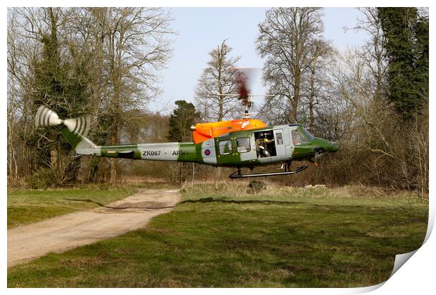 Armt Air Corps Bell 212 Print by Oxon Images