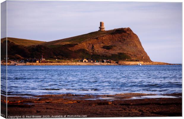 Clavell Tower At Sunset Canvas Print by Paul Brewer