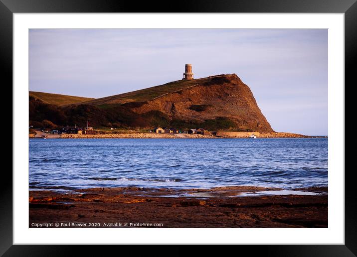 Clavell Tower At Sunset Framed Mounted Print by Paul Brewer