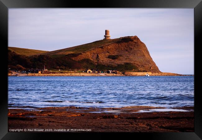 Clavell Tower At Sunset Framed Print by Paul Brewer