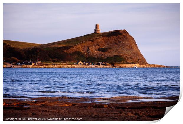 Clavell Tower At Sunset Print by Paul Brewer