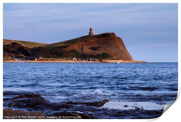 Clavell Tower at Sunset Print by Paul Brewer