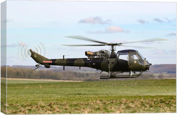 British Army Westland Scout Canvas Print by Oxon Images