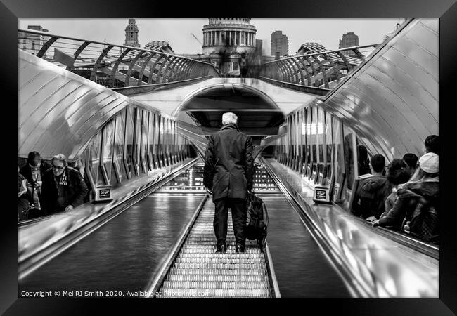 "The Vibrant Tapestry of London's Underground Life Framed Print by Mel RJ Smith