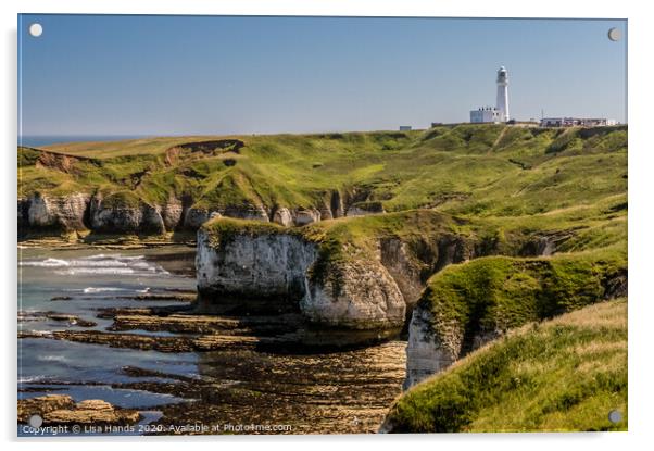 Flamborough Lighthouse Acrylic by Lisa Hands