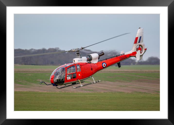 Gazelle Helicopter SPTA Framed Mounted Print by Oxon Images