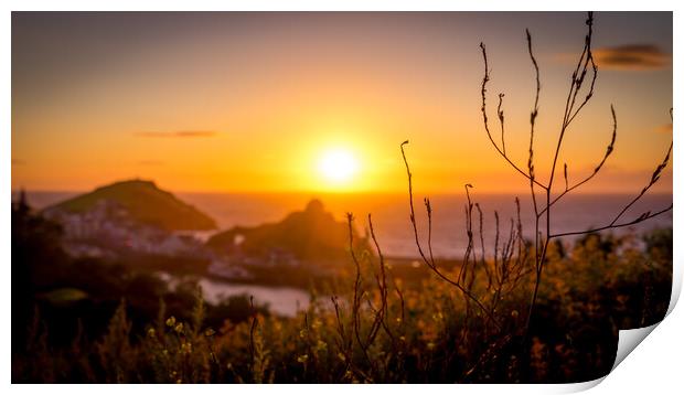 Sunset Dropping over Ilfracombe Print by Steven Fleck
