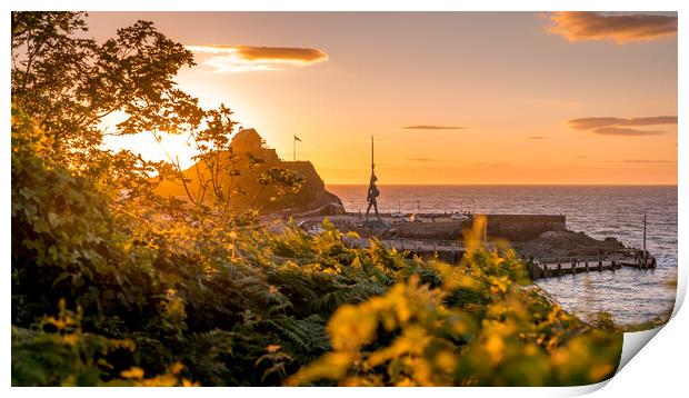 Ilfracombe at Sunset Print by Steven Fleck