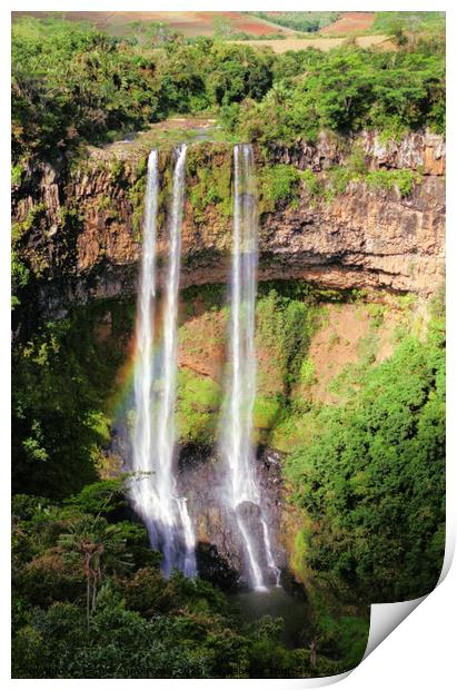 Chamarel Waterfall, Mauritius Print by Carole-Anne Fooks