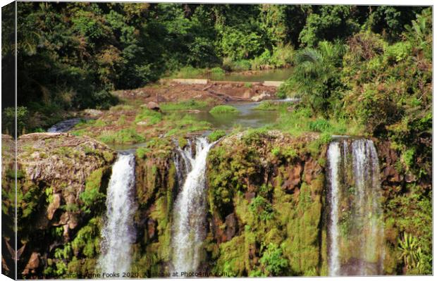 Chamarel Waterfall, Mauritius Canvas Print by Carole-Anne Fooks