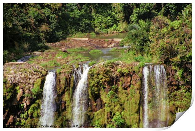 Chamarel Waterfall, Mauritius Print by Carole-Anne Fooks