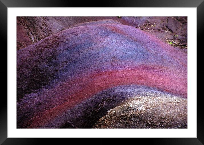 Chamarel Seven Coloured Earths, Mauritius Framed Mounted Print by Carole-Anne Fooks
