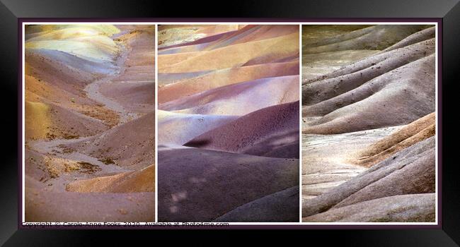 Chamarel Seven Coloured Earths, Mauritius Framed Print by Carole-Anne Fooks