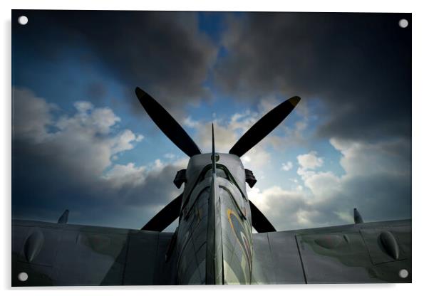Supermarine Spitfire Waiting Acrylic by J Biggadike