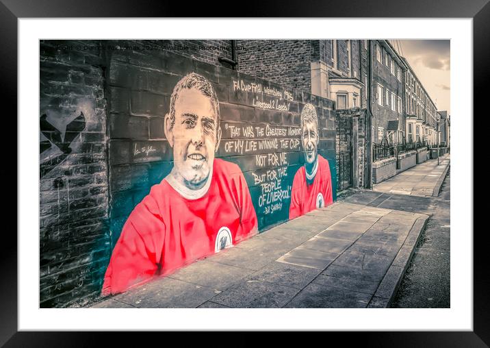 Liverpool FC Art Framed Mounted Print by Derrick Fox Lomax