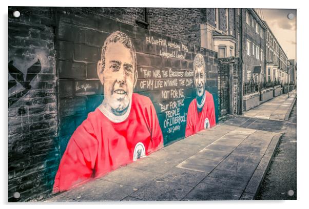 Liverpool FC Art Acrylic by Derrick Fox Lomax