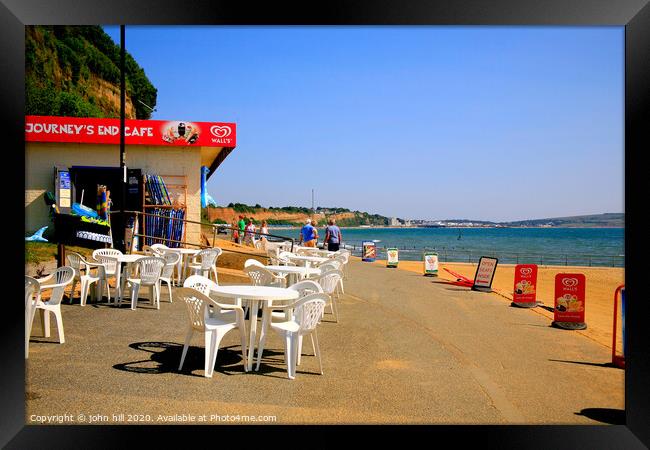 Journey's End at Shanklin on the Isle of Wight. Framed Print by john hill