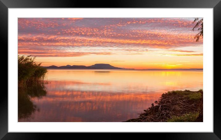 Colorful sunrise landscape Framed Mounted Print by Arpad Radoczy