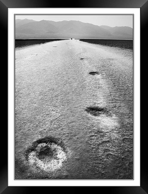 Death valley, Salt flats, Framed Print by Steve White