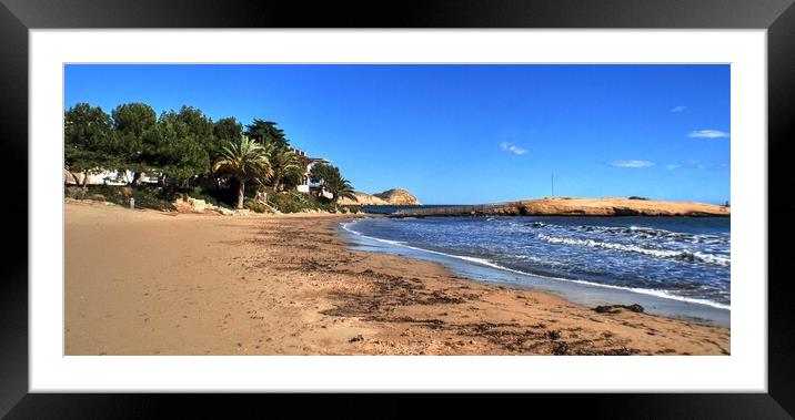 Spanish coastline Framed Mounted Print by Jon Fixter