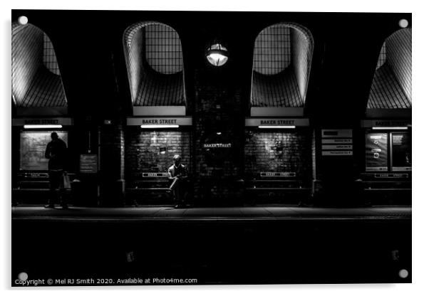 "Timeless Charm of Baker Street Underground Statio Acrylic by Mel RJ Smith