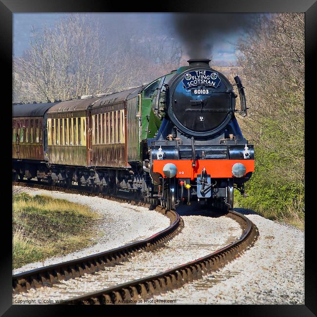 The flying Scotsman on the  KWVR - 3 Framed Print by Colin Williams Photography