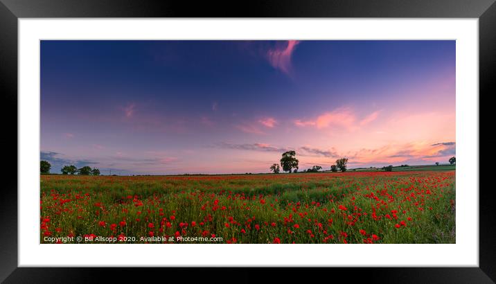 At the going down of the sun.... Framed Mounted Print by Bill Allsopp