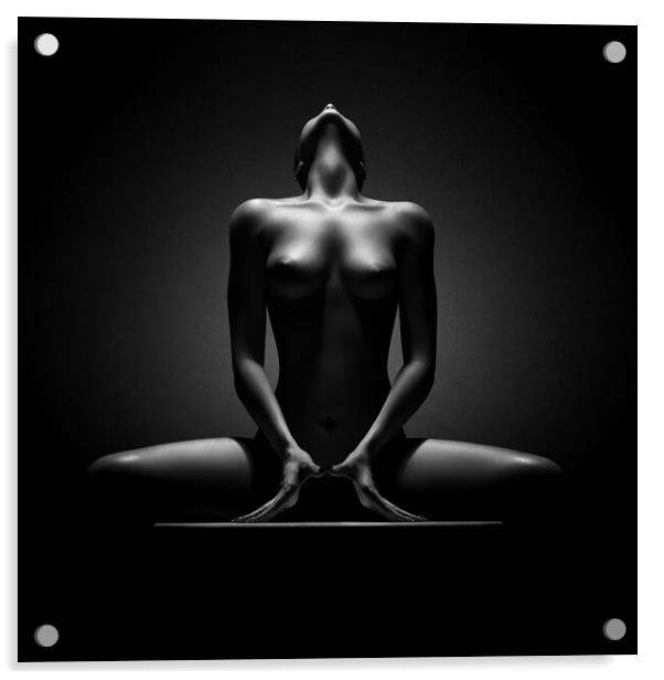 Nude woman fine art 23 Acrylic by Johan Swanepoel