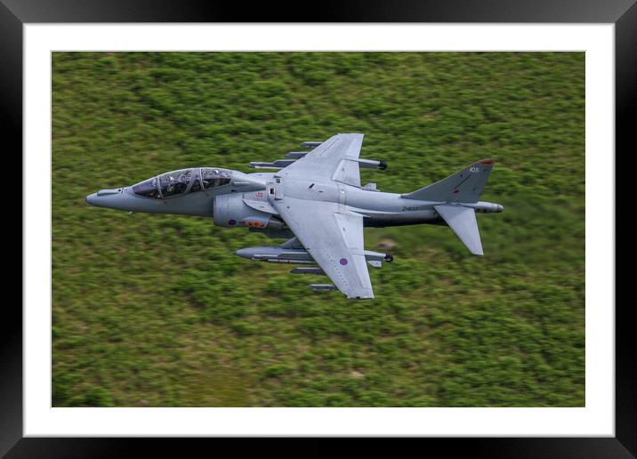 British Aerospace Harrier T12 Framed Mounted Print by Oxon Images