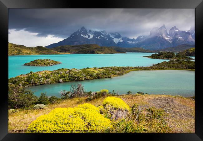Torres del Paine National Park Framed Print by Ashley Cooper