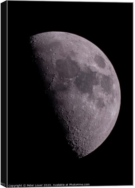 Moon Canvas Print by Peter Louer